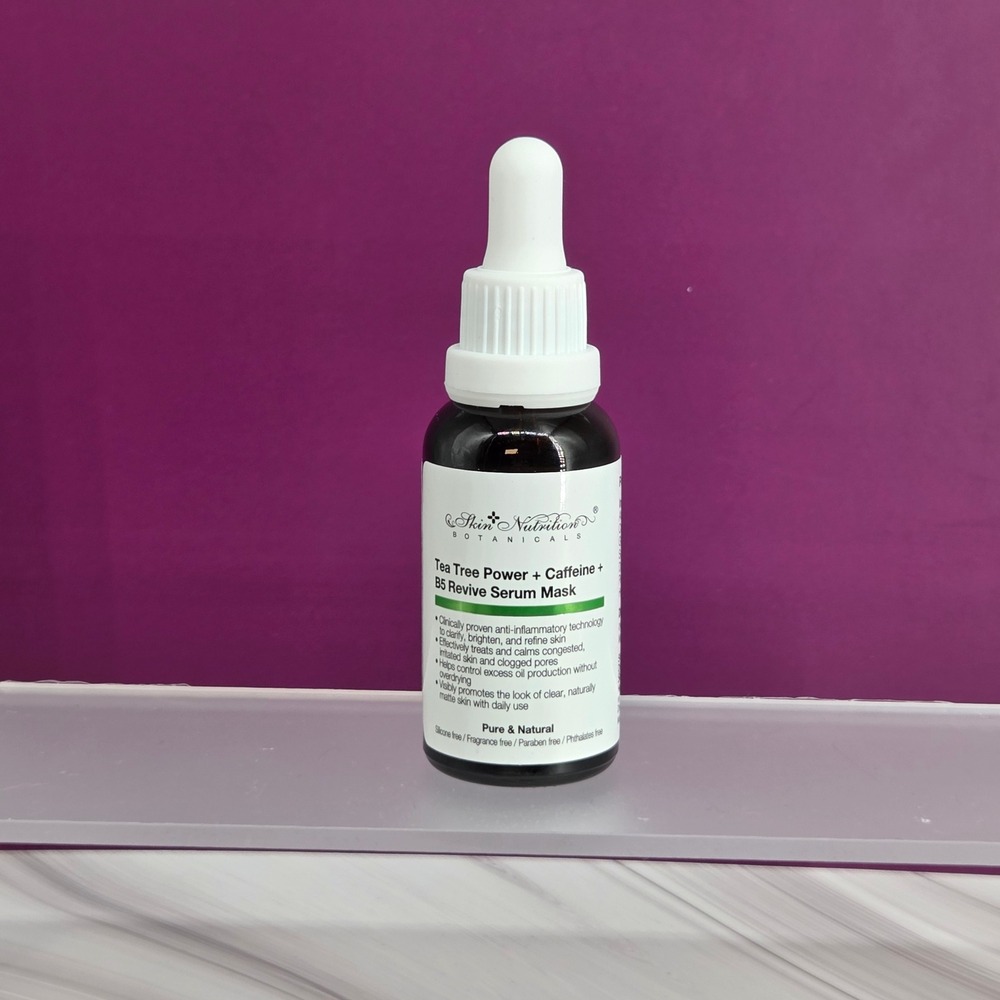 Skin Nutrition Botanicals Serum Mask Unisex 1oz‎ Tea Tree Caffeine B5 Revive New